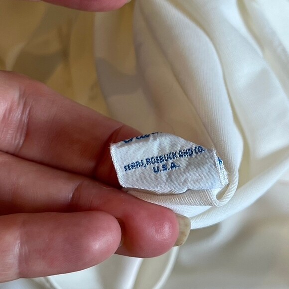 Charmode Sears Vintage Ivory Full Slip Size 34 Glamour Pin Up - Picture 9 of 11